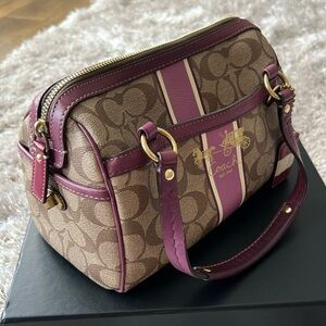 Coach rowan satchel in signature canvas